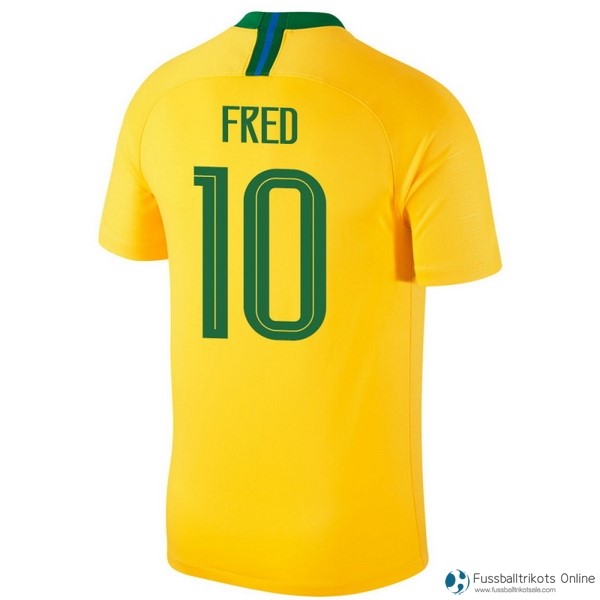 Brasilien Trikot Heim Fred 2018 Gelb Fussballtrikots Günstig